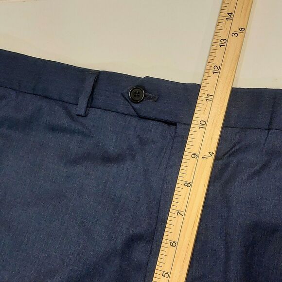 Brooks Brothers Regent Fit Men's 39X29.5  Wool Blend Dress Pant Blue Corporate - Picture 7 of 8